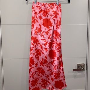 Flowy floral skirt